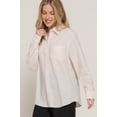 thumbnail image 3 of Long Sleeve Linen Blend Shirt, 3 of 5