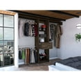 thumbnail image 5 of 250 Closet For Bedroom - Dark Walnut, Five Open Shelves, One Drawer, Three Metal Rods 卧室存 Walnut System Modern Ingenuity, 5 of 5