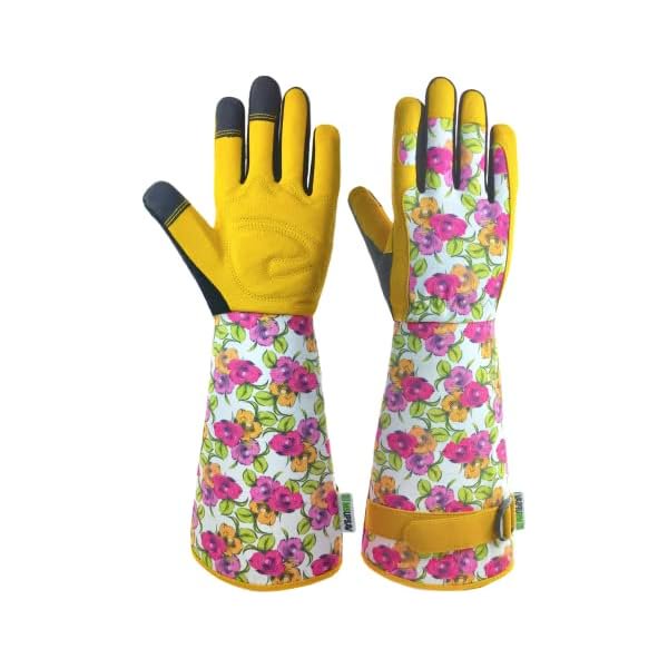 wonima02 Long Gardening Garden Gloves,Thorn-proof&Puncture Resistance Rose Cactus Gauntlet Glove for Gardener,Gifts