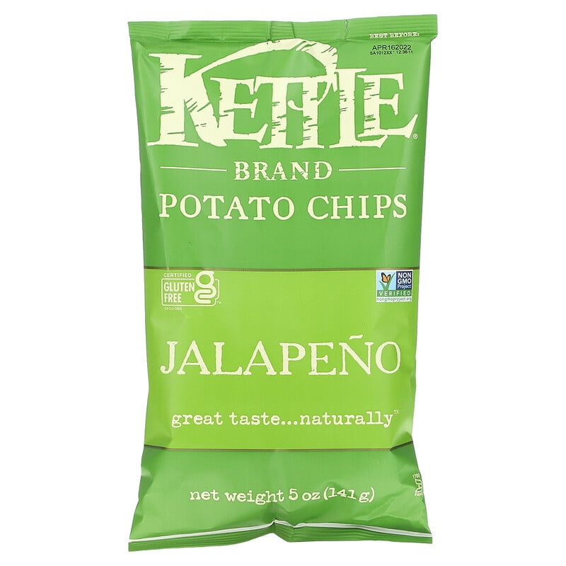 Kettle Foods, Potato Chips, Jalapeno, 5 oz