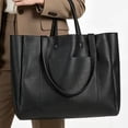 thumbnail image 3 of Women Large Capacity Tote Bag for Women, PU Leather Shoulder Handbag Work Tote Bag with   Travel Bag Computer Bag for Office Travel, 3 of 7
