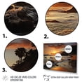thumbnail image 3 of Designart "Beach Photo Sunset Charm VI" Nautical & Beach Floater Framed Wall Art Print, 3 of 7