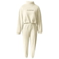 thumbnail image 3 of 2024 Sets For Women Fall 2 Piece Outfits Tracksuit Jogger Set Long Sleeve Tops And Long Pants With Pockets, 3 of 3