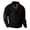 Black, variant on Azrian Men's Quarter Zip Fleece Sherpa Pullover Sweater Long Sleeve Fashion Casual Sports Stand Collar Button Patchwork Pullover Sweatshirt