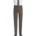 thumbnail image 3 of Mens Three Piece Two Button Modern Fit Italian Styled Single Breasted Suit Set | Black White Taupe Sapphire Eggplant Olive Navy Brown, 3 of 4