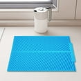 thumbnail image 3 of Draining Mat Silicone Sink Mat Flexible Reusable Draining Pad for Home Kitchen, 3 of 8