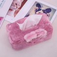 thumbnail image 4 of Tissue Holder Decorative, Cute Tissue Box Cover, Fluffy Plush Cover, Home décor, Office Desk Decoration, car Accessories, Bunny, Rabbit, 4 of 9