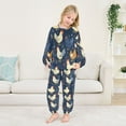 thumbnail image 5 of Fluffy Pajamas Set Fuzzy Winter Warm Pj Sets Pullover Tops and Long Pants Chickens and Hens Large, 5 of 8