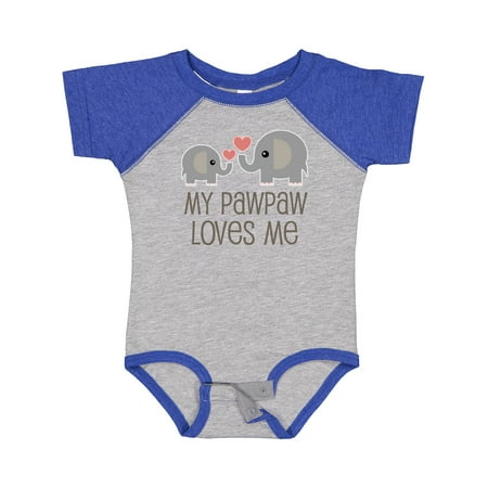 

Inktastic My Pawpaw Loves Me Grandchild Gift Baby Boy or Baby Girl Bodysuit