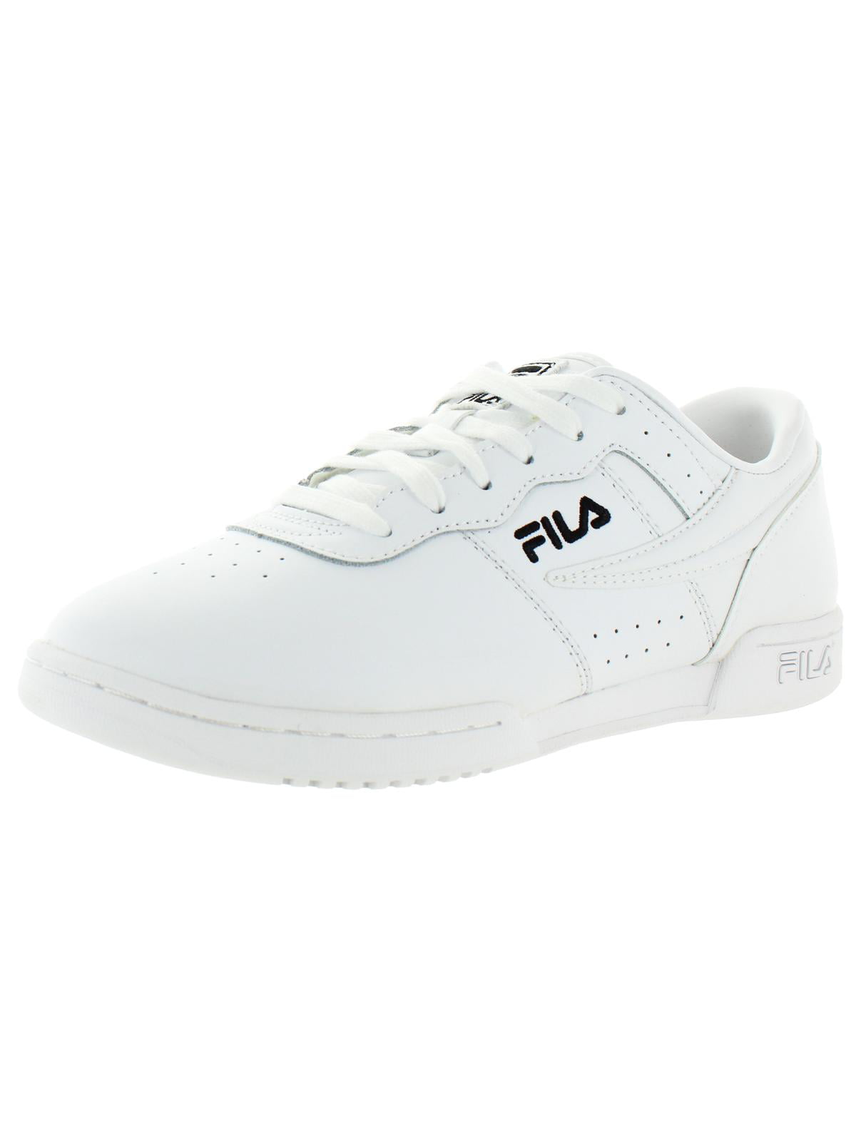 Fila Mens Original Fitness Trainers Leather Sneakers White 6.5 Medium ...