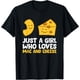 thumbnail image 1 of Just a Girl Who Loves Mac and Cheese Love Macarroni Cheese Camiseta, 1 of 2