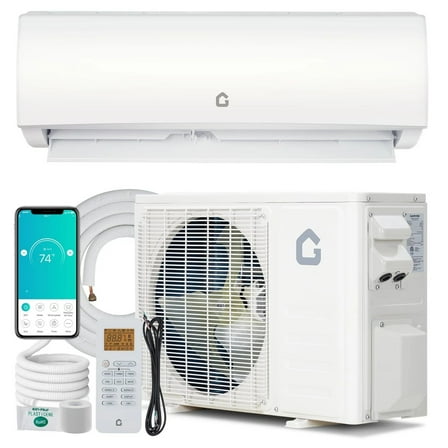 36,000 BTU Mini Split Air Conditioner & Heater, 19 SEER2, R454B Inverter Ductless Split AC Unit Installation Kit, Covers up to 2500 Sq. Ft., WiFi Control, 208/230V