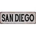 thumbnail image 1 of SAN DIEGO Vintage Look Rustic Metal City State Sign 8 x 24 Matte Finish Metal 108240041250, 1 of 1