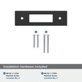 thumbnail image 4 of Amerock Medora 3 inch (76mm) Center-to-Center Rectangle Matte Black Cabinet Pull Backplate, 4 of 6