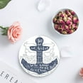 thumbnail image 4 of RYLABLUE Nautical Anchor Set of 8 Round Coaster for Drinks, Absorbent Ceramic Stone Coasters Cup Mat with Cork Base for Home Kitchen Room Coffee Table Bar Decor, 4 of 5