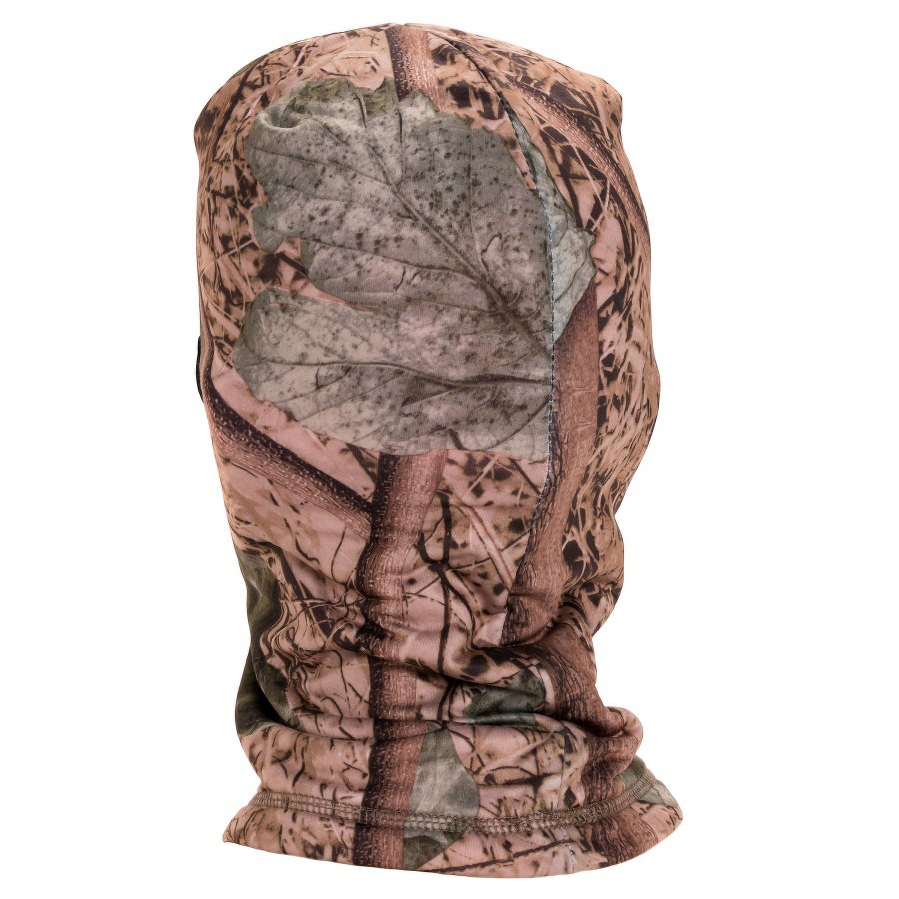 Quietwear Unisex Reversible Fleece 1-Hole Mask, Adventure Grey/Orange, One Size Fits Most