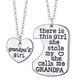 thumbnail image 4 of Collar colgante,Conjunto de collar de acero inoxidable para padre e hija,Collar con colgante de corazón de papá y niña Colgante de corazón,Joyas para niñas Regalos para madres y padres de, 4 of 8