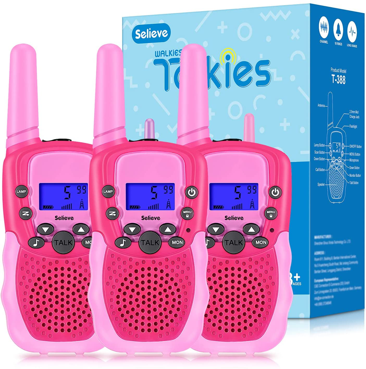 Walkie Talkies For Kids Toys For 4-12 Year Old Boys Girls 