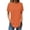Orange, variant on Uaswgudfs Women's Everyday Wear Solid Blouse Tee - Casual Summer Short Sleeve High Low Loose Fit Basic Top