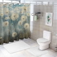 thumbnail image 7 of dandelions sky field  Bathroom Decor Set , multi size Colorful Luxurious Graphic Print Polyester Fabric Fashion Bathroom Decor Sets with Hooks  100％聚酯纤维 Shower Curtain Set Washable shower, 7 of 7