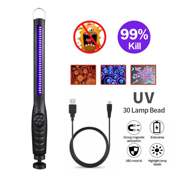 UV Wand Sanitizer Portable UV Light Sanitizer Wand for Room and Travel 99.99 Ultraviolet