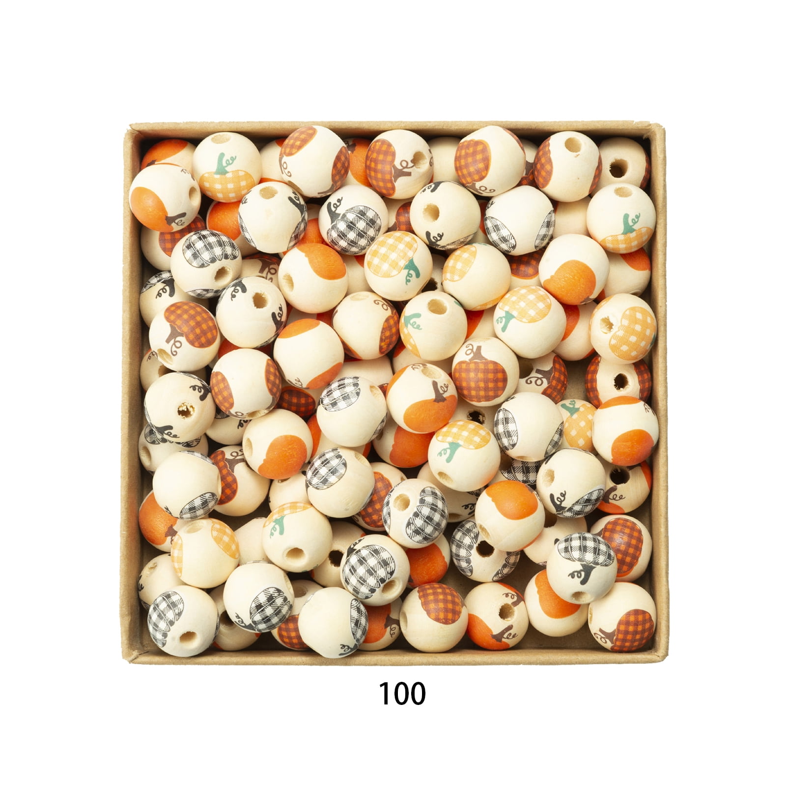 100 Mixed Color Transparent Acrylic Mini Pumpkin Charm Pendants 12mm Craft DIY 