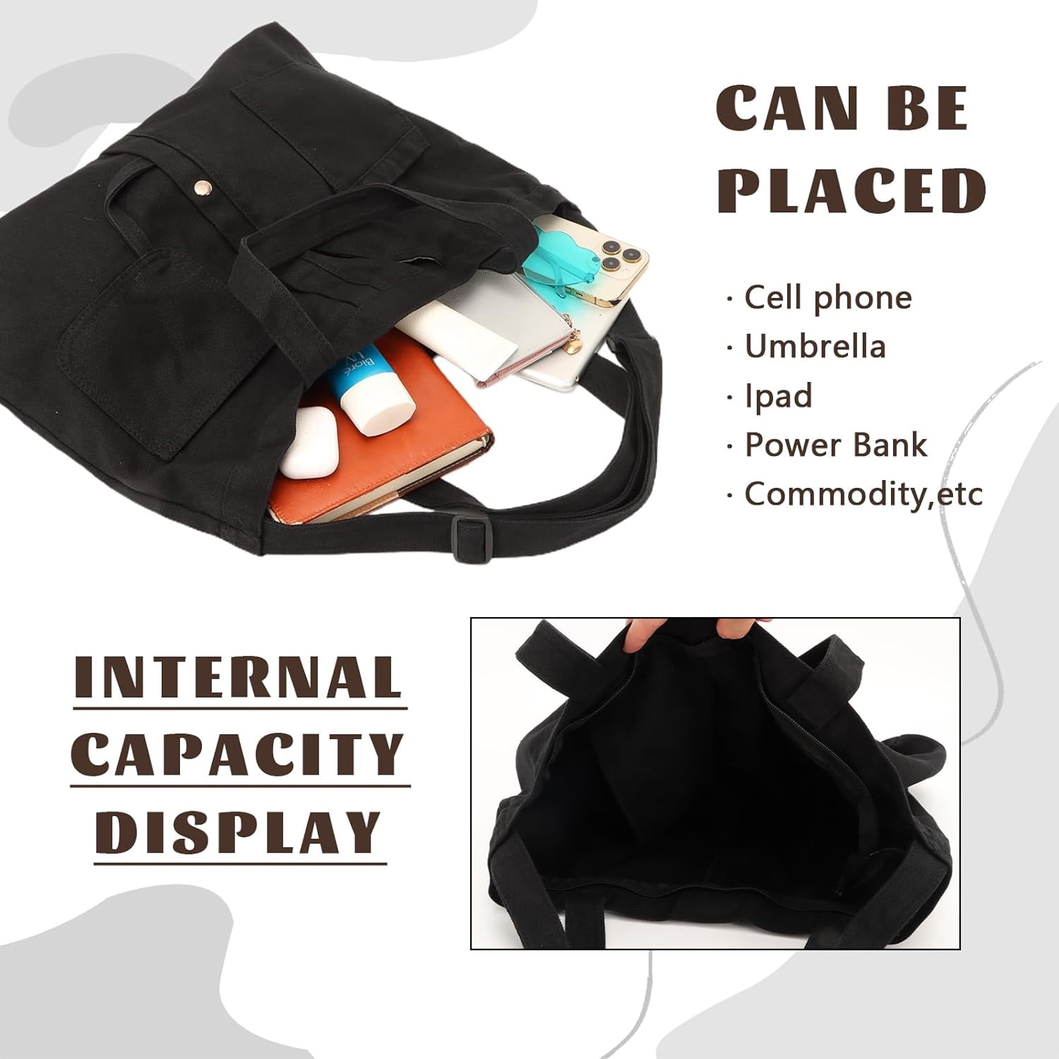 Soft Denim Handbag for Women Casual Hobo Tote Bag Retro Crossbody Bag Large Capacity Denim Purses