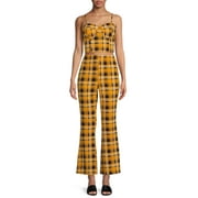 No Boundaries Juniors' Tank Top and Pull On Pants, 2-Piece Outfit Set
