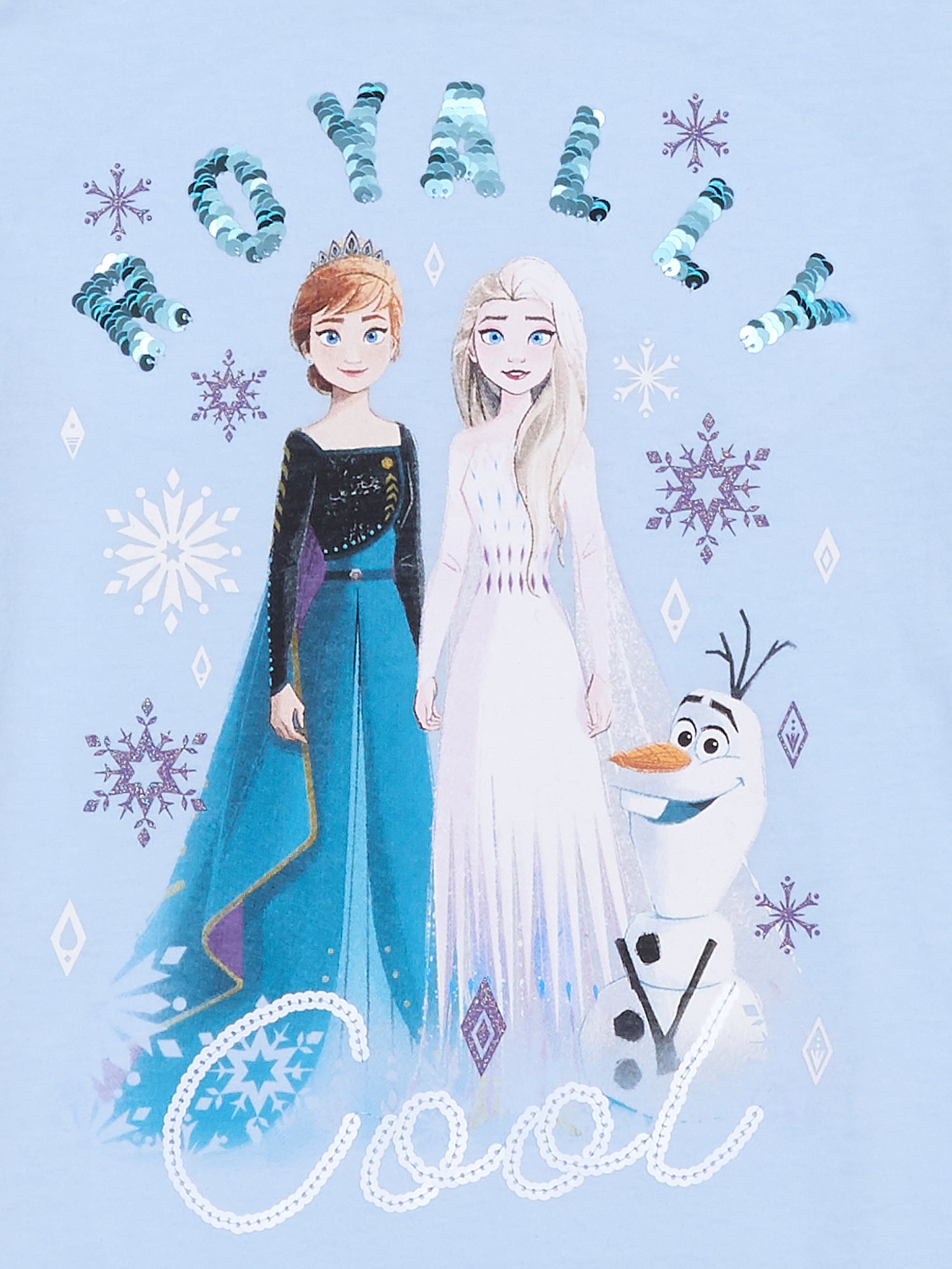 Frozen Girls Short Sleeve Royally Cool T-Shirt, Sizes 4-16