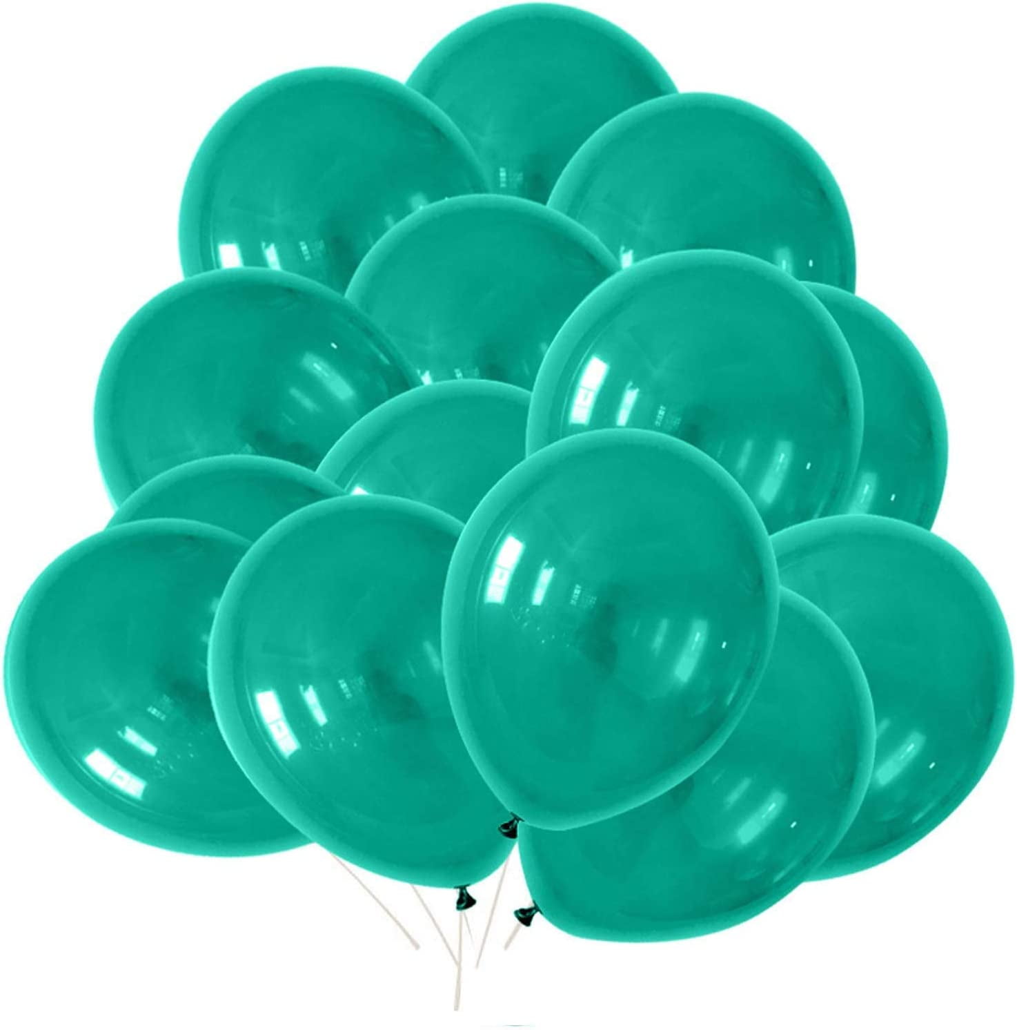 Trimming Shop 10in GreenLatex Balloons Helium Grade Party Decoration Supplies 25pcs