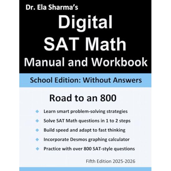 Pre-Owned Digital SAT Math Manual and Workbook, 9798296315427, , Paperback,
