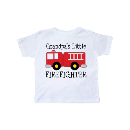 

Inktastic Grandpa s Little Firefighter Gift Toddler Boy Girl T-Shirt