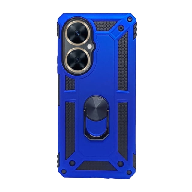 Funda Uso Rudo Con Anillo Magnético Para Huawei Nova 11i Azul Rey Más 2 Micas De Cristal Cely Vesmir