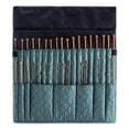 thumbnail image 2 of Denoa Knitting Needle Storag Case, Crochet Hook Folding Travel Organizer Teal, 2 of 4