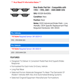 thumbnail image 2 of Rear Brake Pad Set - Compatible with 1992 - 1995, 2001 - 2005 BMW 325i 1993 1994 2002 2003 2004, 2 of 2