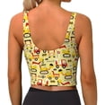 thumbnail image 4 of Goofa Funny Construction Vehicles Printed Sports Bras for Women, High Impact Running Bra Workout Crop Tank Tops Longline Sports Bra Push up-XX-Large, 4 of 9