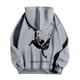 thumbnail image 4 of MHFRRA Sudadera con Capucha y Estampado Gráfico de Moda para Uso Informal y Actividades Al Aire Libre Gris claro, 4 of 5