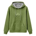 thumbnail image 4 of Chuancc Womens Pullover Sweatshirt,Winter Outfits for Women Women's St. Patrick's Day Hooded Sweatshirts Women Fall Clothes Soft Sweaters for Women Hoodies for Women Light green 3XL, 4 of 5