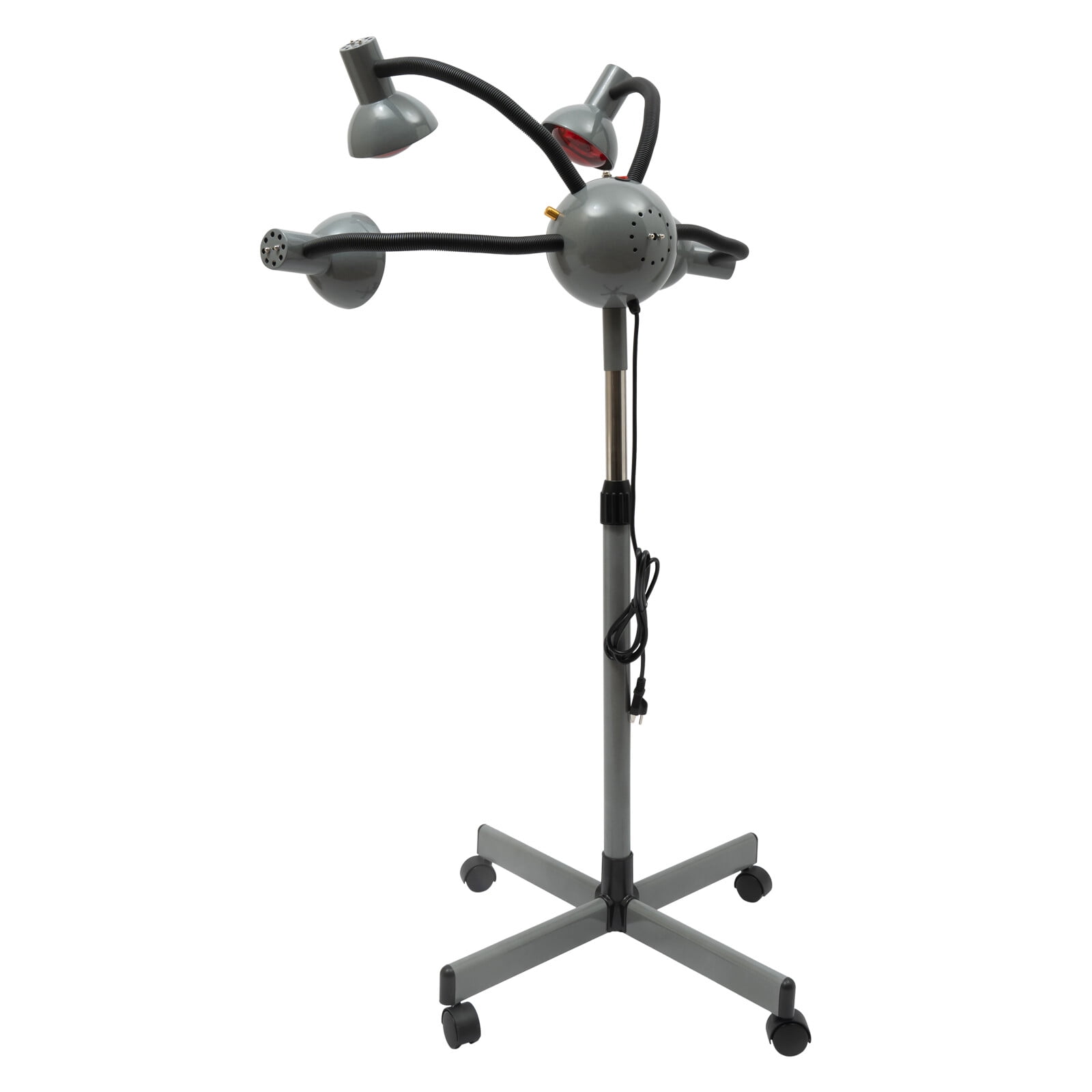 750W 5-Head Infrared Lamp, Height & Angle Adjustable, Professional Standing Hair Dryer for Beauty Salons 110V