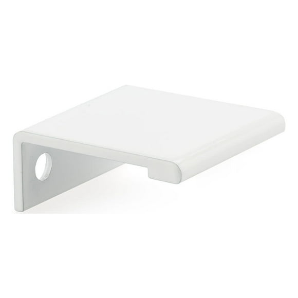 Richelieu Hardware BP98982530 Lincoln Collection 1-in (25 mm) Center, Contemporary Edge Pull, White, 1