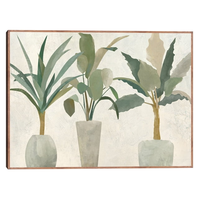 Cuadro Decorativo - trío verde Jr Impresión en canvas, estrechado