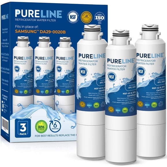 Pureline DA29-00020B Reemplazo del filtro de agua del refrigerador Samsung®, reemplazo para DA29-00020A/B, HAF-CIN/EXP, HAF-CIN,DA97-08006A, Kenmore® 46-9101, 469101, 9101 Filtro de refrigerador (paqu