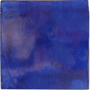 6x6 Cobalt Blue Talavera Mexican Tile, Set of 4 pcs