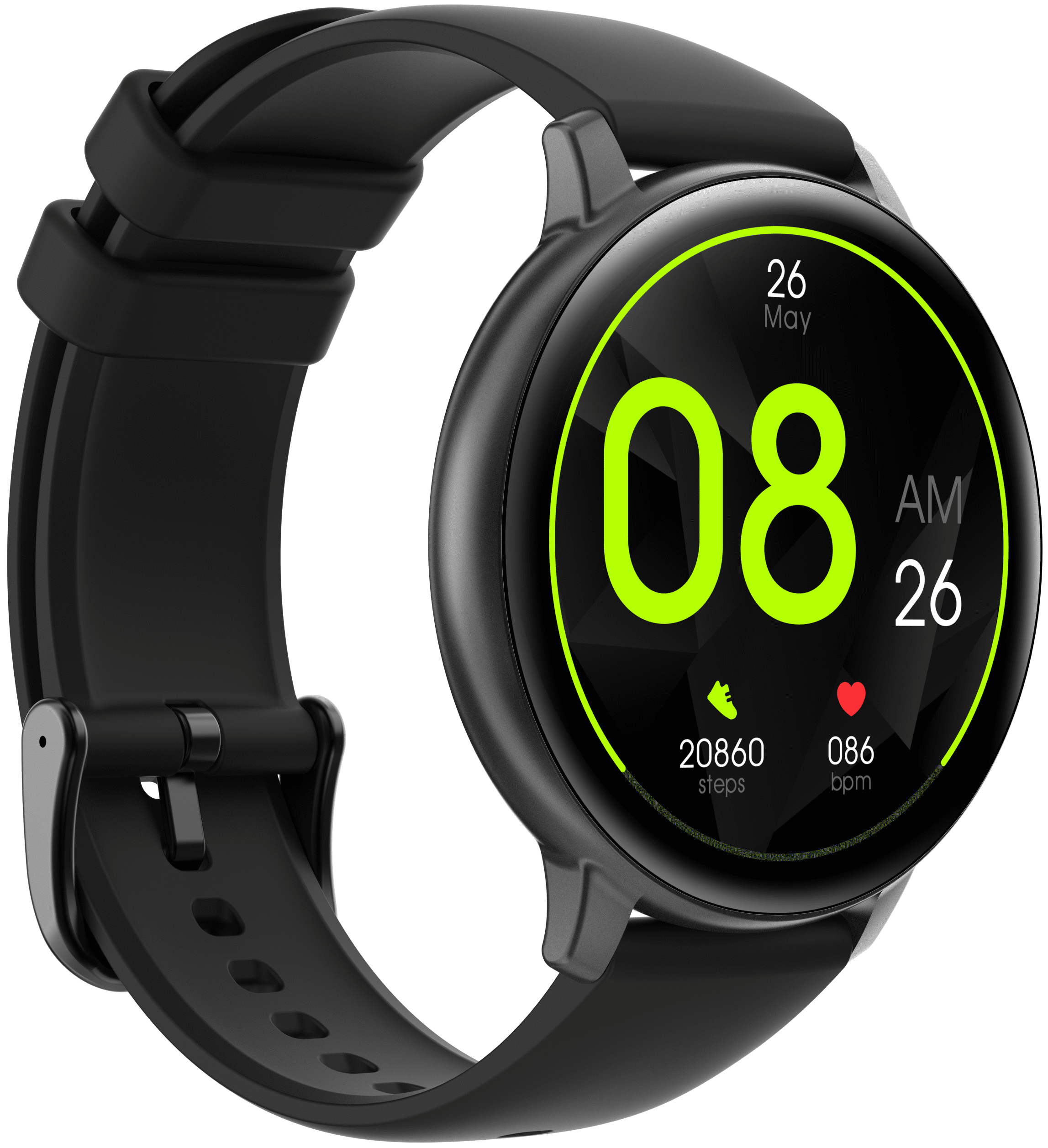 3Plus LIRA Men Women's w/BONUS BAND Smartwatch (Gunmetal)-Make calls/ Heart Rate/ Sleep Monitor/ Notifications/ Assisted GPS/ IP68 Water Resistance/ 100+ Workouts/ Activity Tracking/ iOS & Android