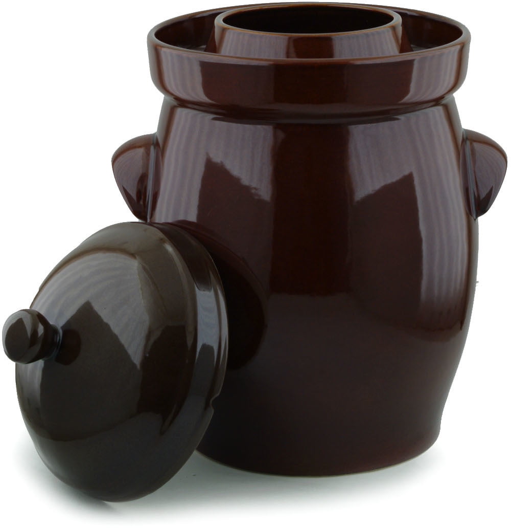 20l Fermenting Crock Pot 5 3 Gal Brown Theme Hand Painted In 20l Fermenting Crock Pot 5 3 Gal Brown Theme Hand Painted In Boleslawiec Poland Certificate Of Authenticity
