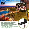 thumbnail image 3 of Yard Master Plus Portable Outdoor Folding-Frame Matte White Front Projector Screen, 120" diag., 16:9, Carrying Bag,OMS120H2PLUS, 3 of 6