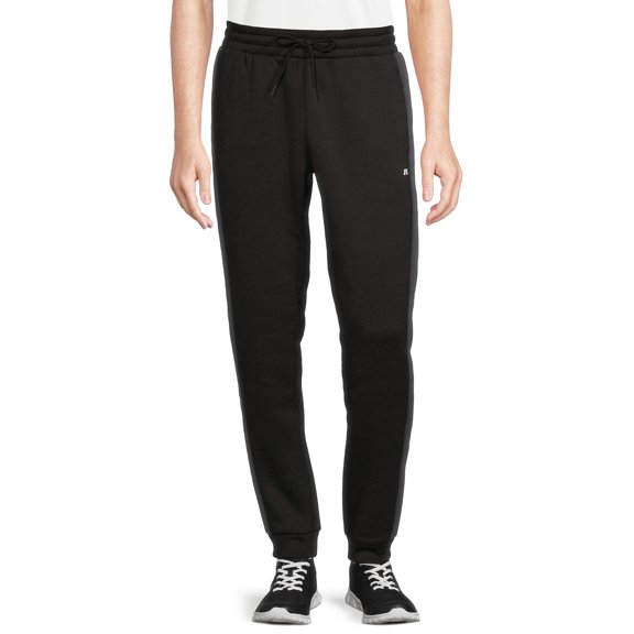 Russell Mens and Big Mens Active Colorblock Tech Fleece Jogger Pants, Sizes up to 5XL