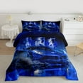 thumbnail image 2 of Feelyou Futuristic Sports Car Queen Comforter Set, Fashion Racing Horse Boy Bedding, 3pcs, 2 of 8