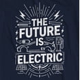thumbnail image 3 of The Future is Electric EV Battery Powered Car Vehicle Fan Lover T-Shirt, 3 of 4