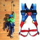 thumbnail image 4 of Arneses de escalada en roca más anchos, protección de seguridad, accesorios de cuerpo completo, cinturones para montañismo, actividades de aventura, e rojo azul, 4 of 9